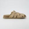 imageCUSHIONAIRE Benson Womens Fisherman Clog  Suede SlipOn Sandal with Adjustable Buckle ampamp Contoured Cork FootbedBiscuit Suede