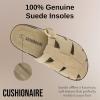 imageCUSHIONAIRE Benson Womens Fisherman Clog  Suede SlipOn Sandal with Adjustable Buckle ampamp Contoured Cork FootbedBiscuit Suede