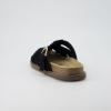 imageCUSHIONAIRE Benson Womens Fisherman Clog  Suede SlipOn Sandal with Adjustable Buckle ampamp Contoured Cork FootbedBlack Suede