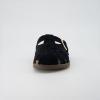 imageCUSHIONAIRE Benson Womens Fisherman Clog  Suede SlipOn Sandal with Adjustable Buckle ampamp Contoured Cork FootbedBlack Suede
