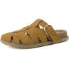 imageCUSHIONAIRE Benson Womens Fisherman Clog  Suede SlipOn Sandal with Adjustable Buckle ampamp Contoured Cork FootbedChestnut Suede