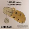 imageCUSHIONAIRE Benson Womens Fisherman Clog  Suede SlipOn Sandal with Adjustable Buckle ampamp Contoured Cork FootbedChestnut Suede