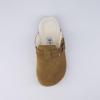 imageCUSHIONAIRE Kids Hana Cork footbed clog with Genuine Leather upper Faux Fur lining and ComfortBrown