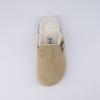 imageCUSHIONAIRE Kids Hana Cork footbed clog with Genuine Leather upper Faux Fur lining and ComfortTaupe