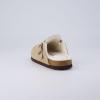 imageCUSHIONAIRE Kids Hana Cork footbed clog with Genuine Leather upper Faux Fur lining and ComfortTaupe