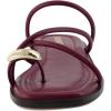 imageCUSHIONAIRE Venue Womens Strappy ToeLoop Slide Sandals with GoldTone Accent ampamp Memory Foam ComfortBurgundy