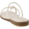 imageCUSHIONAIRE Venue Womens Strappy ToeLoop Slide Sandals with GoldTone Accent ampamp Memory Foam ComfortCream