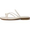 imageCUSHIONAIRE Venue Womens Strappy ToeLoop Slide Sandals with GoldTone Accent ampamp Memory Foam ComfortCream