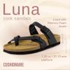 imageCUSHIONAIRE Womens Luna Cork Footbed Sandal With ComfortBlack Nappa