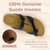 imageCUSHIONAIRE Womens Luna Cork Footbed Sandal With ComfortBlack Nappa