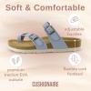 imageCUSHIONAIRE Womens Luna Cork Footbed Sandal With ComfortBlue Vegan Suede