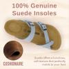 imageCUSHIONAIRE Womens Luna Cork Footbed Sandal With ComfortBlue Vegan Suede