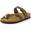 imageCUSHIONAIRE Womens Luna Cork Footbed Sandal With ComfortBrown Vegan Suede