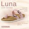 imageCUSHIONAIRE Womens Luna Cork Footbed Sandal With ComfortPink Vegan Suede