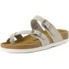 imageCUSHIONAIRE Womens Luna Cork Footbed Sandal With ComfortStone Vegan Suede