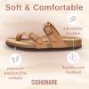 imageCUSHIONAIRE Womens Luna Cork Footbed Sandal With ComfortTan Vegan Suede