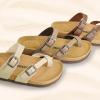 imageCUSHIONAIRE Womens Luna Cork Footbed Sandal With ComfortTaupe Vegan Suede