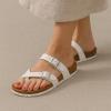 imageCUSHIONAIRE Womens Luna Cork Footbed Sandal With ComfortWhite