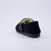 imageCUSHIONAIRE Womens Nest Genuine Suede SlipOn Shoe with Faux Shearling Lining ampamp Memory Foam  Adjustable Buckle ampamp NonSlip SoleBlack