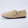 imageCUSHIONAIRE Womens Nest Genuine Suede SlipOn Shoe with Faux Shearling Lining ampamp Memory Foam  Adjustable Buckle ampamp NonSlip SoleSand