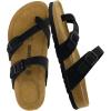 imageCUSHIONAIRE Womens Luna Cork Footbed Sandal With ComfortBlack Vegan Suede