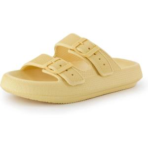 imageCUSHIONAIRE Womens Fame recovery cloud slide with ComfortGolden