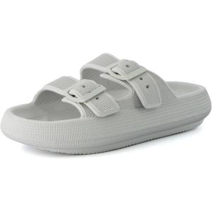 imageCUSHIONAIRE Womens Fame recovery cloud slide with ComfortLt Grey