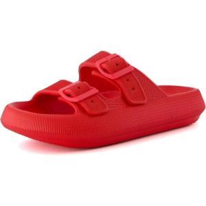 imageCUSHIONAIRE Womens Fame recovery cloud slide with ComfortRed