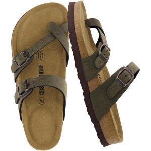 imageCUSHIONAIRE Womens Luna Cork Footbed Sandal With ComfortBrown Rugged