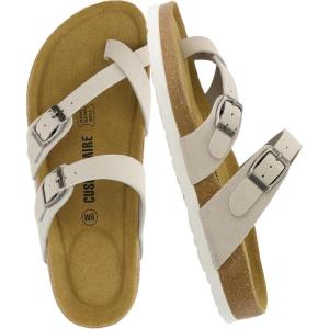 imageCUSHIONAIRE Womens Luna Cork Footbed Sandal With ComfortStone Vegan Suede