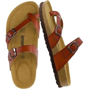 imageCUSHIONAIRE Womens Luna Cork Footbed Sandal With ComfortWhiskey