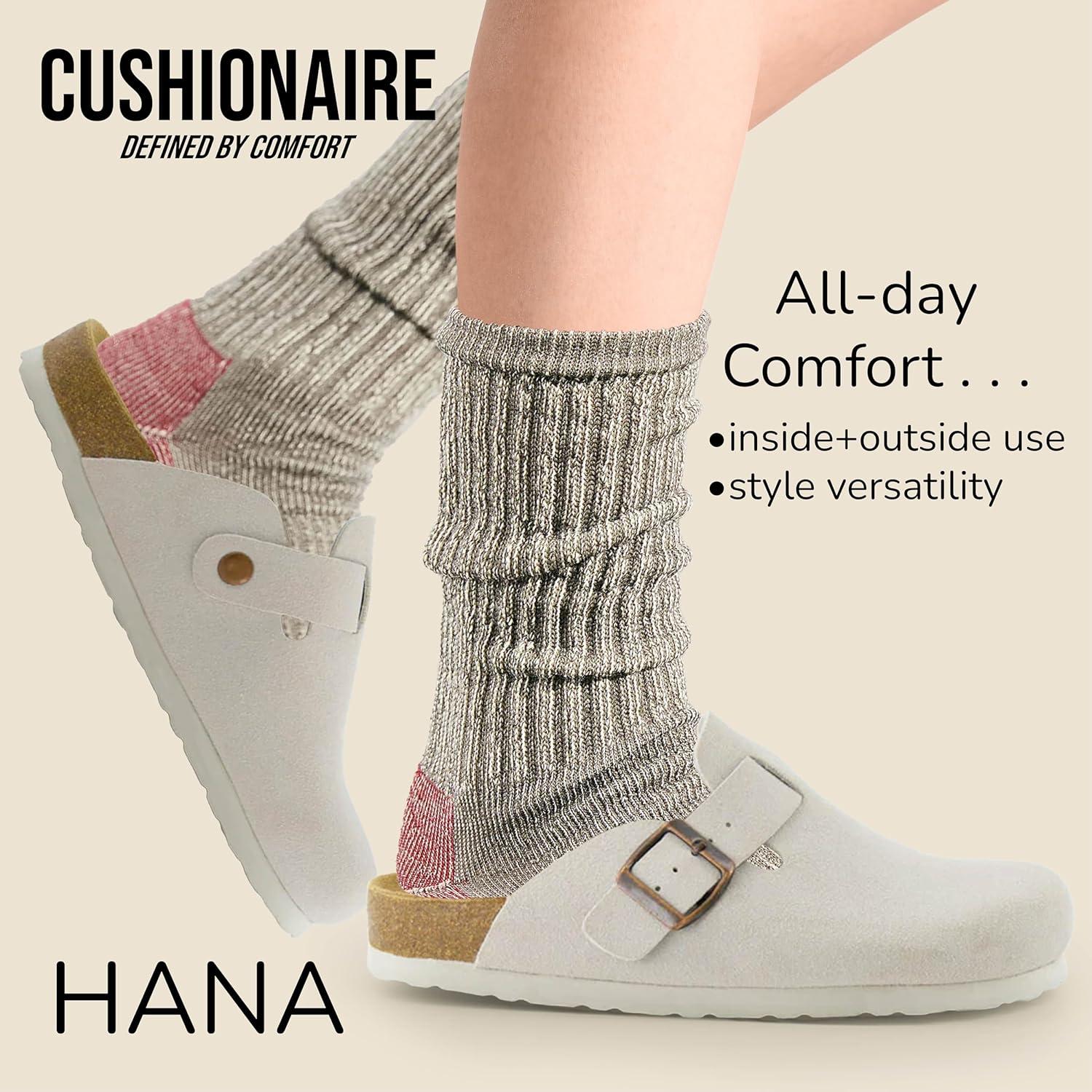 imageCUSHIONAIRE Hana Womens Clogs  Comfortable Vegan Suede Clogs for Women  Slip On Potato Shoes with Cork Footbed ampamp Arch Support  Memory Foam Wide Widths AvailableIvory Vegan Suede