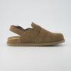 imageCUSHIONAIRE Brooklyn Suede Womens Slides Comfortable Clog Mules with Adjustable Buckles  Summer Shoes for WomenTaupe Suede