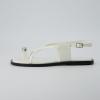 imageCUSHIONAIRE Corfu Flat Sandals for Women  Strappy Design with Toe Loop and Adjustable Ankle Strap  Lightweight Summer Dress SandalWhite