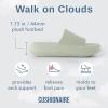 imageCUSHIONAIRE Feather EVA Slides for Women  Comfortable Slip On Womens Slippers Indoor Outdoor Shower Shoes Beach Essential Cloud SlidesAloe