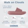 imageCUSHIONAIRE Feather EVA Slides for Women  Comfortable Slip On Womens Slippers Indoor Outdoor Shower Shoes Beach Essential Cloud SlidesBlush