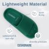 imageCUSHIONAIRE Feather EVA Slides for Women  Comfortable Slip On Womens Slippers Indoor Outdoor Shower Shoes Beach Essential Cloud SlidesEmerald