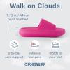 imageCUSHIONAIRE Feather EVA Slides for Women  Comfortable Slip On Womens Slippers Indoor Outdoor Shower Shoes Beach Essential Cloud SlidesHot Pink