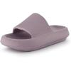 imageCUSHIONAIRE Feather EVA Slides for Women  Comfortable Slip On Womens Slippers Indoor Outdoor Shower Shoes Beach Essential Cloud SlidesIris