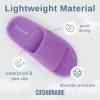 imageCUSHIONAIRE Feather EVA Slides for Women  Comfortable Slip On Womens Slippers Indoor Outdoor Shower Shoes Beach Essential Cloud SlidesLavender