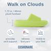 imageCUSHIONAIRE Feather EVA Slides for Women  Comfortable Slip On Womens Slippers Indoor Outdoor Shower Shoes Beach Essential Cloud SlidesLemon Yellow
