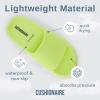 imageCUSHIONAIRE Feather EVA Slides for Women  Comfortable Slip On Womens Slippers Indoor Outdoor Shower Shoes Beach Essential Cloud SlidesLemon Yellow