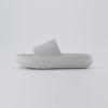 imageCUSHIONAIRE Feather EVA Slides for Women  Comfortable Slip On Womens Slippers Indoor Outdoor Shower Shoes Beach Essential Cloud SlidesLt Grey