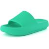 imageCUSHIONAIRE Feather EVA Slides for Women  Comfortable Slip On Womens Slippers Indoor Outdoor Shower Shoes Beach Essential Cloud SlidesMint