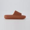 imageCUSHIONAIRE Feather EVA Slides for Women  Comfortable Slip On Womens Slippers Indoor Outdoor Shower Shoes Beach Essential Cloud SlidesOrange