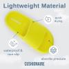 imageCUSHIONAIRE Feather EVA Slides for Women  Comfortable Slip On Womens Slippers Indoor Outdoor Shower Shoes Beach Essential Cloud SlidesSunny Yellow