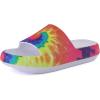 imageCUSHIONAIRE Feather EVA Slides for Women  Comfortable Slip On Womens Slippers Indoor Outdoor Shower Shoes Beach Essential Cloud SlidesTie Dye