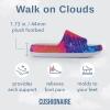 imageCUSHIONAIRE Feather EVA Slides for Women  Comfortable Slip On Womens Slippers Indoor Outdoor Shower Shoes Beach Essential Cloud SlidesTie Dye