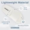 imageCUSHIONAIRE Feather EVA Slides for Women  Comfortable Slip On Womens Slippers Indoor Outdoor Shower Shoes Beach Essential Cloud SlidesVanilla