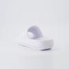 imageCUSHIONAIRE Feather EVA Slides for Women  Comfortable Slip On Womens Slippers Indoor Outdoor Shower Shoes Beach Essential Cloud SlidesWhite